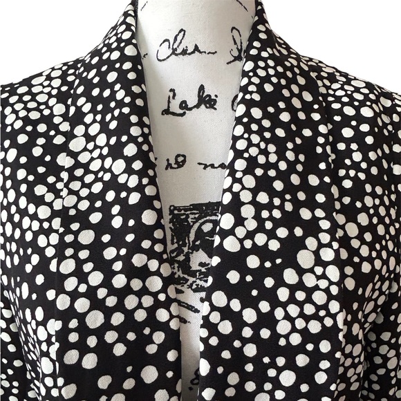 Elementz Black and White Polka Dot Blazer - Picture 2 of 5